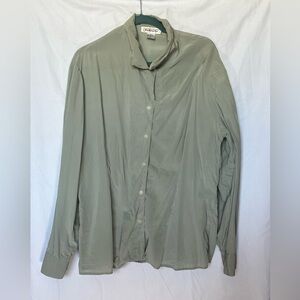 Talbots Men's Light Green Button-Up Jacket